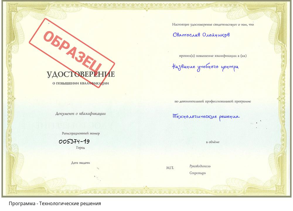 Технологические решения Миллерово